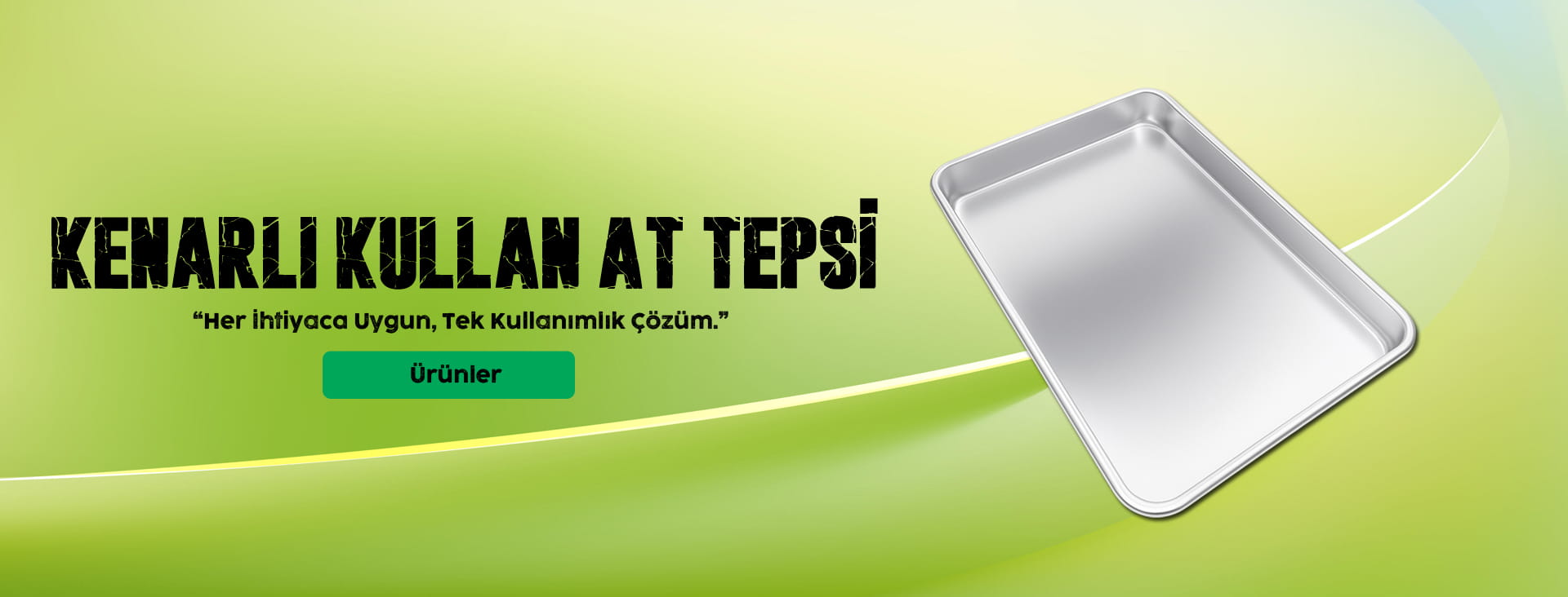 Kenarlı Tek Kullanımlık Tepsi