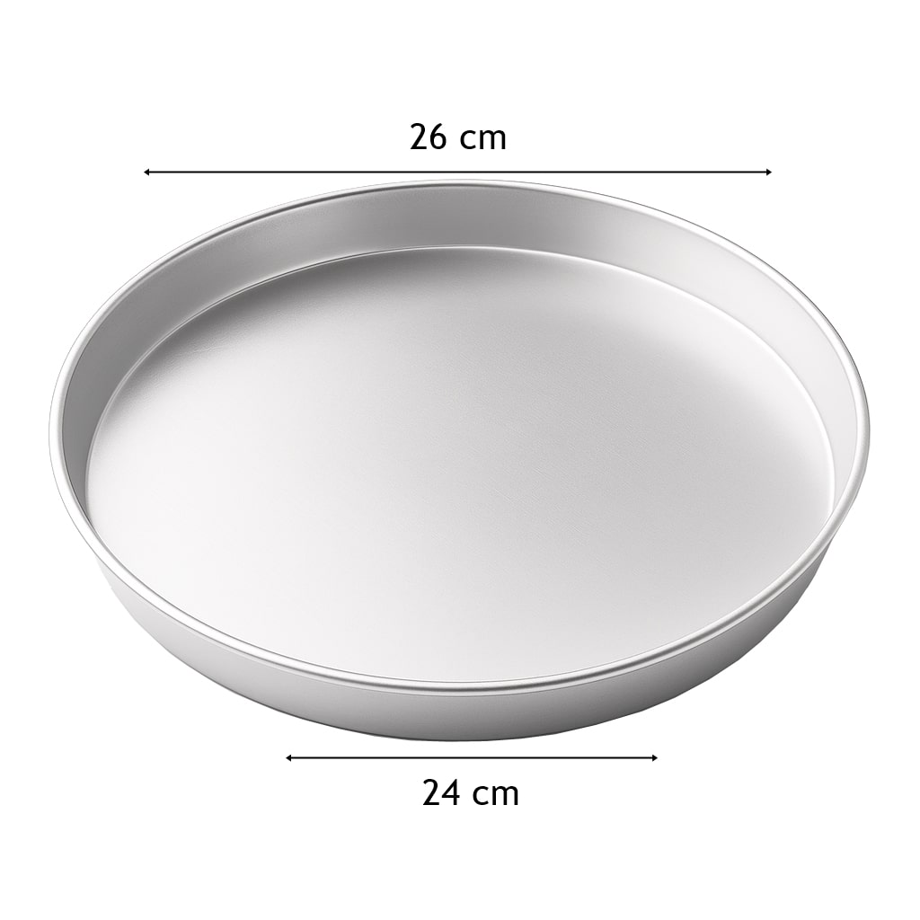 24 cm Kullan At Yuvarlak Tepsi – servis planı ürün görseli